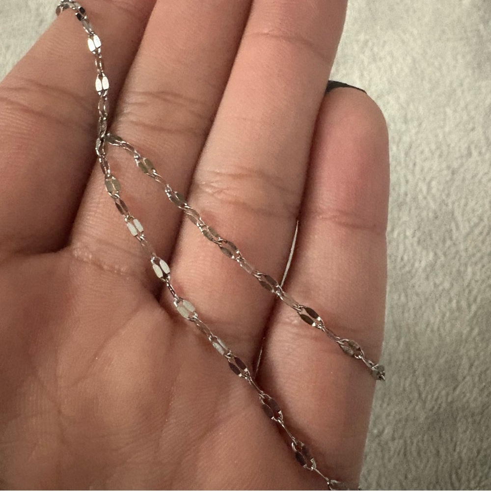 16” Silver Figaro Chain Necklace | Stainless Steel - Picture 2 of 3